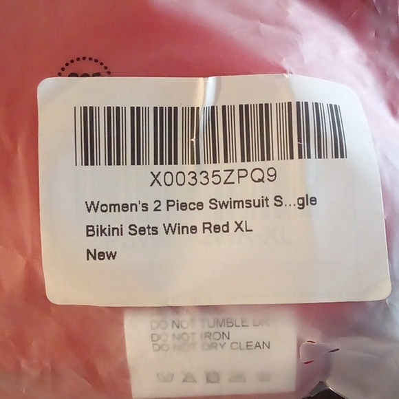 NIP - Better Style 2Pc Black, White & Red High Waist Bikini - Size XL - Picture 10 of 12